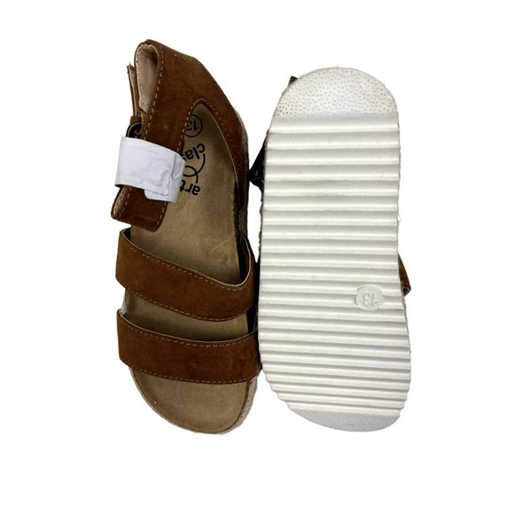 Girls' Romee Footbed Sandals - art class™ Cognac - Picture 4 of 4